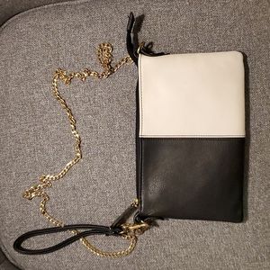 Black and White Colorblock Purse